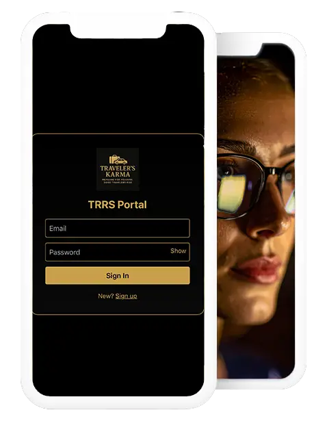 TRRS Dashboard sign-in page that allows hotels to track their success